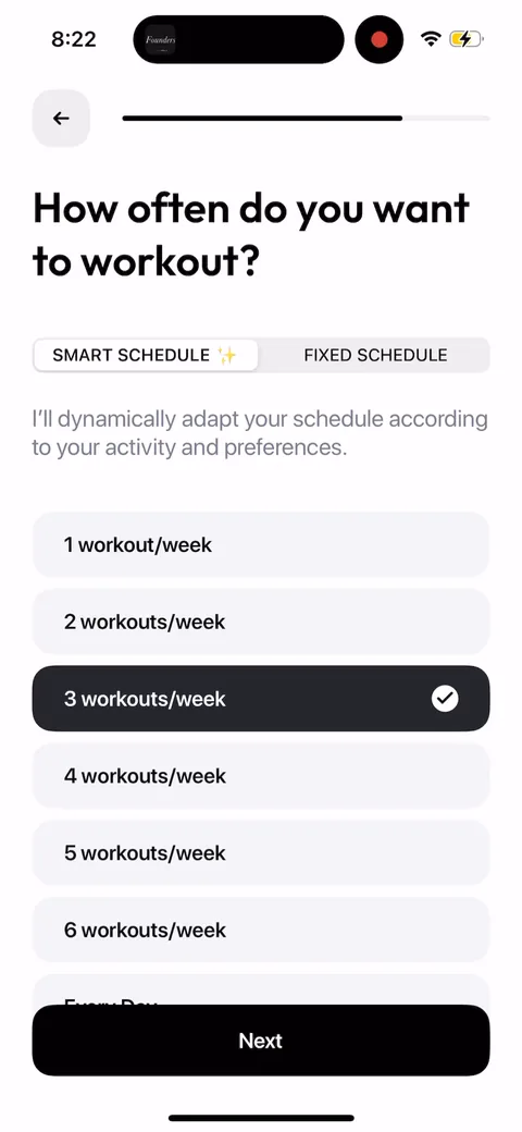 Zing Coach onboarding screen 35