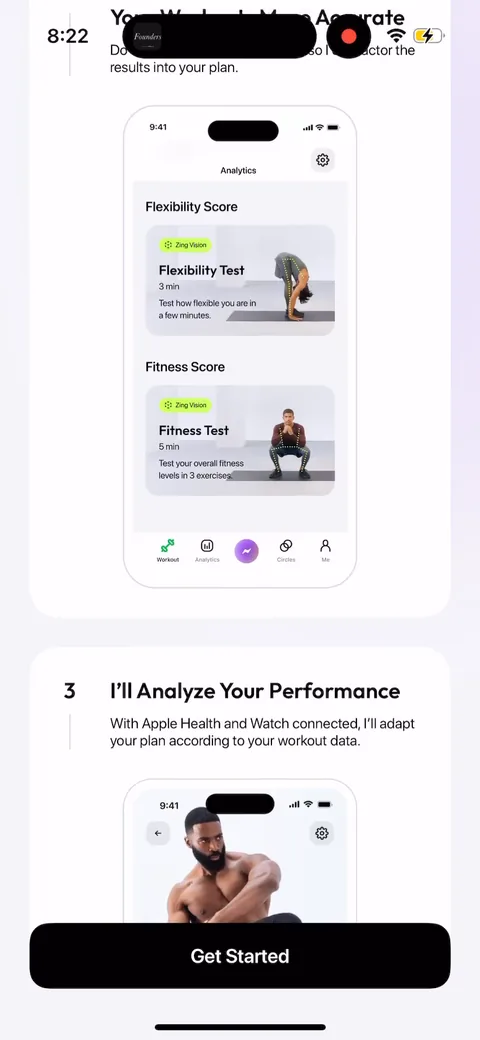 Zing Coach onboarding screen 44