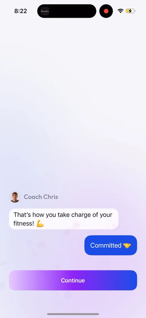 Zing Coach onboarding screen 49