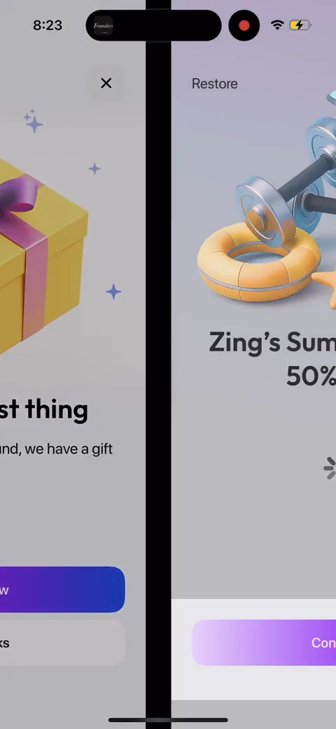 Zing Coach onboarding screen 53