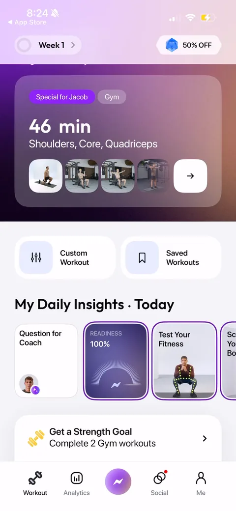 Zing Coach onboarding screen 72